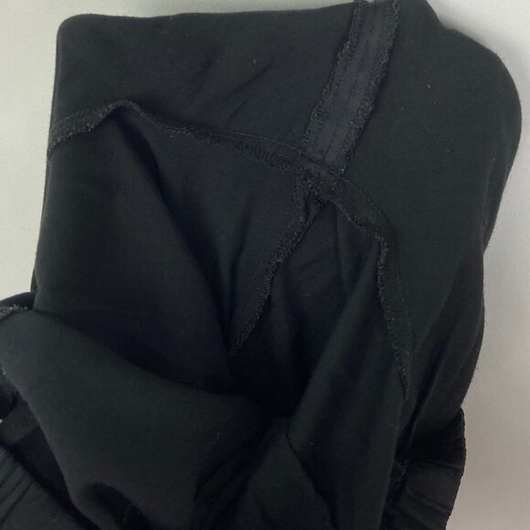 BCBGMaxAzria Satin Joggers Cargo Pants Crop Ankle Zipper Size Small Black Boho S - Picture 7 of 13